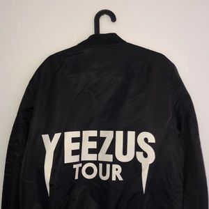 Yeezus Tour Black Bomber Jacket Size XL Yeezy